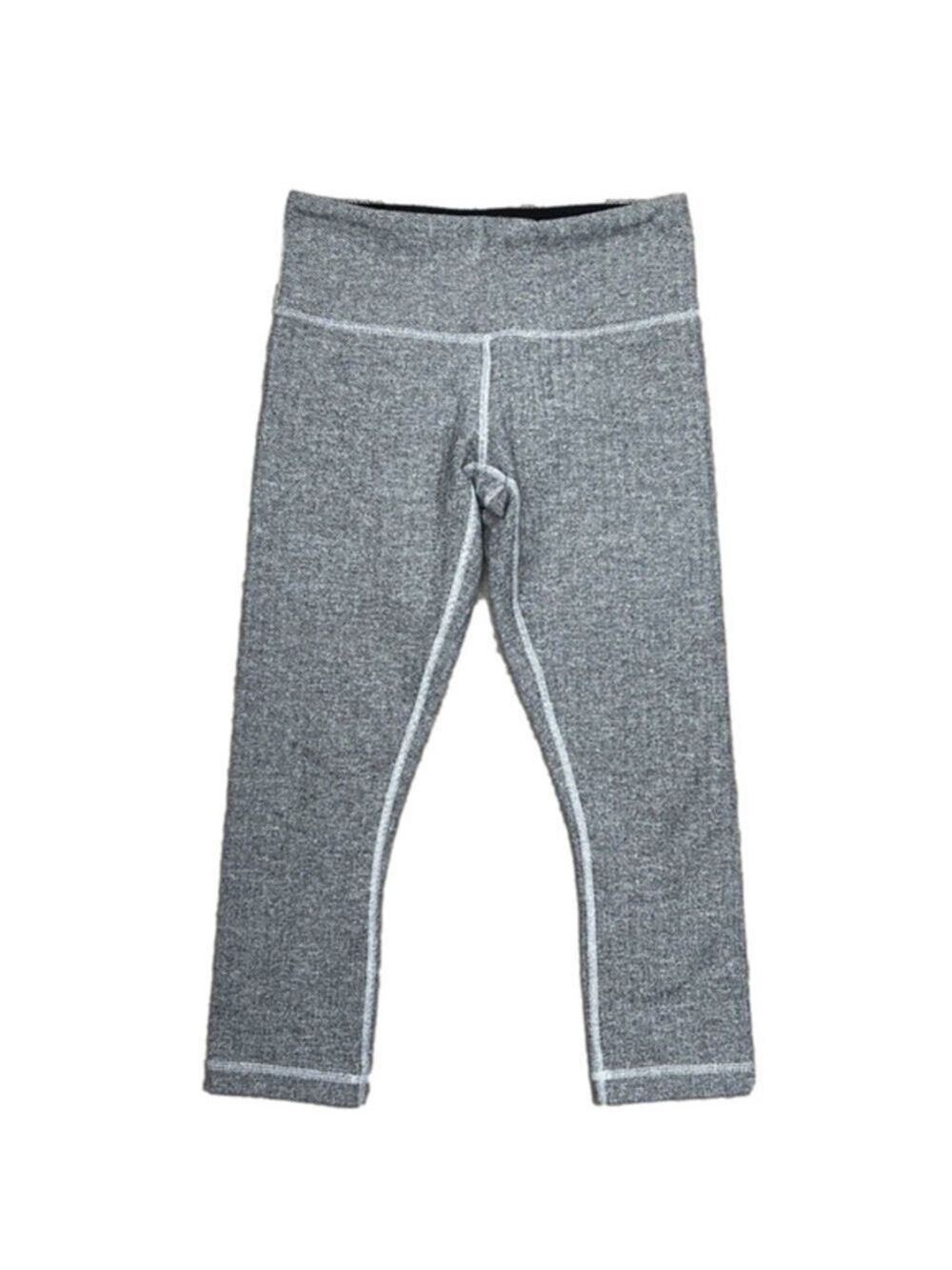 Lululemon Wunder Under Crop Leggings 21” Size 6 | Herringbone Print